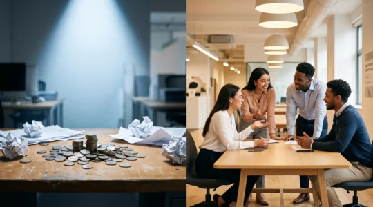 Comparaison visuelle entre le coût d'une publicité classique et la portée organique du marketing social