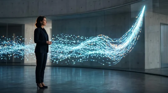 Illustration symbolisant l'analyse Big Data qui prédit les comportements des clients pour augmenter le chiffre d'affaires